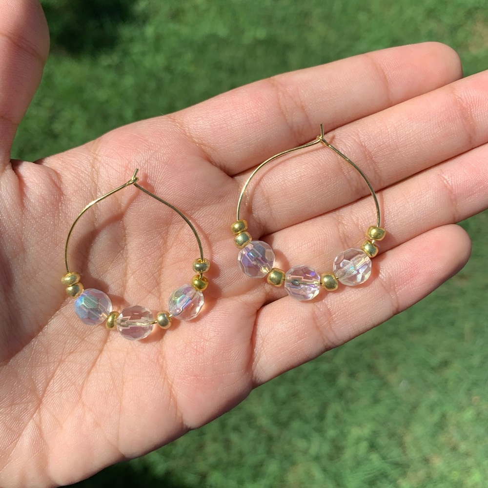 Hoop earrings 💛